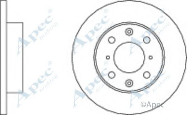 APEC BRAKING - DSK200 - Тормозной диск (Тормозная система)