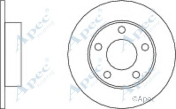 APEC BRAKING - DSK2052 - Тормозной диск (Тормозная система)