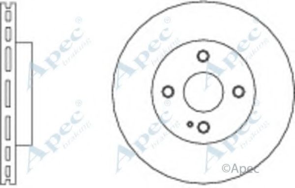 APEC BRAKING - DSK2630 - Тормозной диск (Тормозная система)