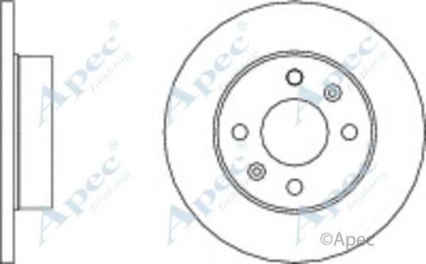 APEC BRAKING - DSK281 - Тормозной диск (Тормозная система)