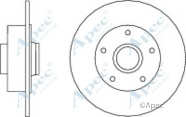 APEC BRAKING - DSK2871 - Тормозной диск (Тормозная система)