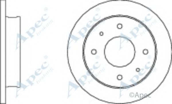 APEC BRAKING - DSK306 - Тормозной диск (Тормозная система)