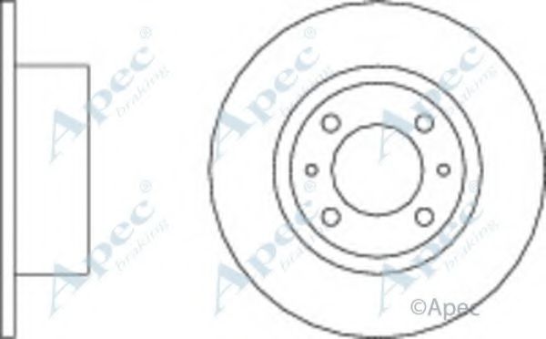 APEC BRAKING - DSK505 - Тормозной диск (Тормозная система)