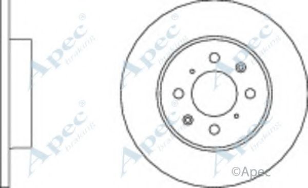 APEC BRAKING - DSK741 - Тормозной диск (Тормозная система)