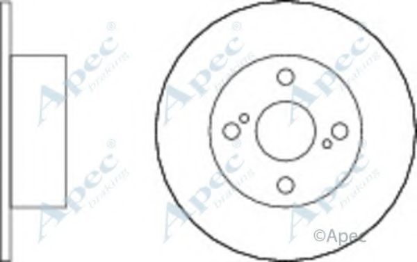 APEC BRAKING - DSK2306 - Тормозной диск (Тормозная система)