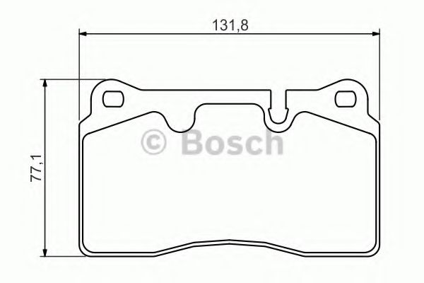 BOSCH - 0 986 494 351 - Комплект тормозных колодок, дисковый тормоз (Тормозная система)