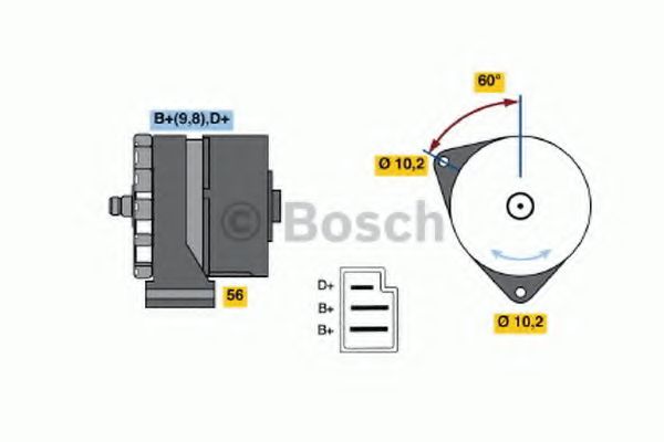 BOSCH - 0 120 489 025 - Генератор (Генератор)