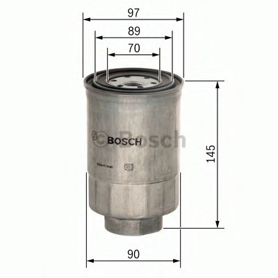 BOSCH - 1 457 434 281 - Топливный фильтр (Система подачи топлива)