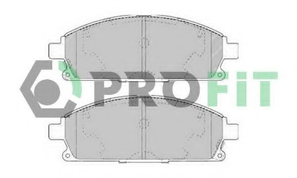 PROFIT - 5000-1263 - Комплект тормозных колодок, дисковый тормоз (Тормозная система)