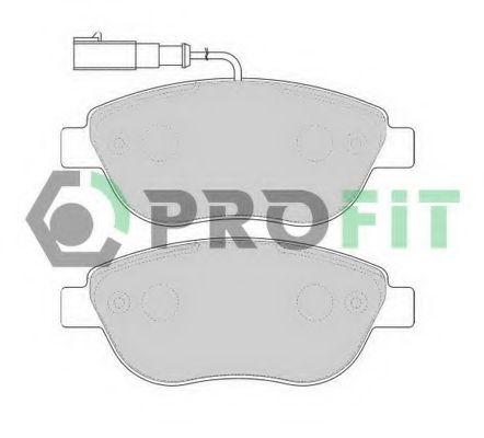 PROFIT - 5000-1467 - Комплект тормозных колодок, дисковый тормоз (Тормозная система)