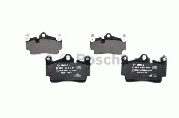 BOSCH - 0 986 424 741 - Комплект тормозных колодок, дисковый тормоз (Тормозная система)