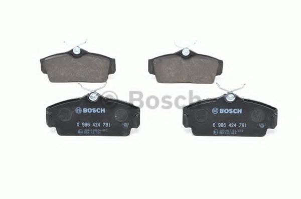 BOSCH - 0 986 424 781 - Комплект тормозных колодок, дисковый тормоз (Тормозная система)