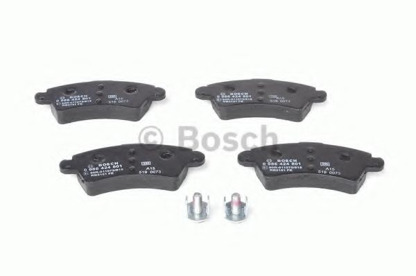 BOSCH - 0 986 424 801 - Комплект тормозных колодок, дисковый тормоз (Тормозная система)