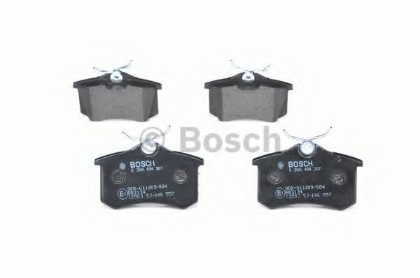 BOSCH - 0 986 494 387 - Комплект тормозных колодок, дисковый тормоз (Тормозная система)