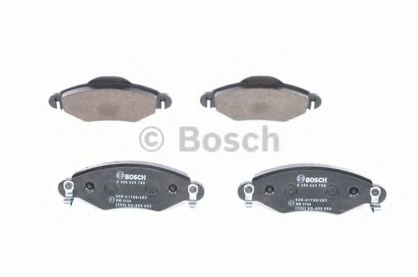 BOSCH - 0 986 424 788 - Комплект тормозных колодок, дисковый тормоз (Тормозная система)