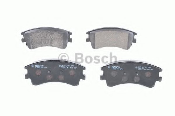 BOSCH - 0 986 494 079 - Комплект тормозных колодок, дисковый тормоз (Тормозная система)