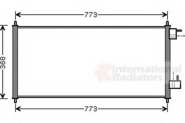 VAN WEZEL - 18005361 - Конденсатор, кондиционер (Кондиционер)