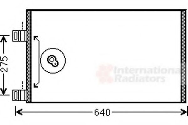 VAN WEZEL - 43005444 - Конденсатор, кондиционер (Кондиционер)