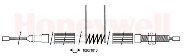 BENDIX - 432170B - Трос, стояночная тормозная система