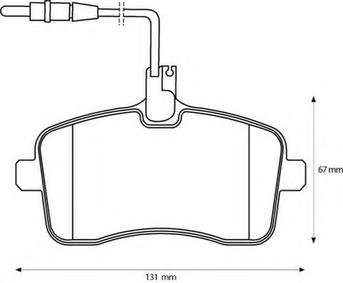 BENDIX - 573132B - Комплект тормозных колодок, дисковый тормоз