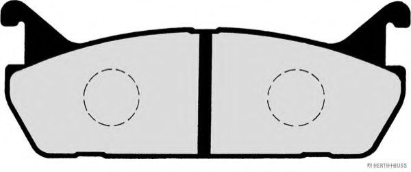 HERTH+BUSS JAKOPARTS - J3616001 - Комплект тормозных колодок, дисковый тормоз (Тормозная система)