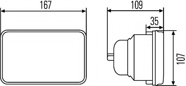 HELLA - 1AB 003 177-791 - Вставка фары, основная фара (освещение, универсальное)