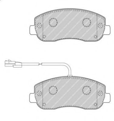 FERODO - FVR4347 - Комплект тормозных колодок, дисковый тормоз (Тормозная система)