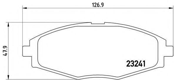 BREMBO - P 15 006 - Комплект тормозных колодок, дисковый тормоз (Тормозная система)