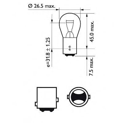PHILIPS - 12499CP - Лампа накаливания, фонарь указателя поворота (Сигнализация)