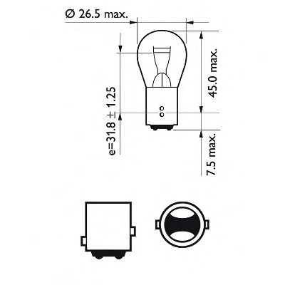 PHILIPS - 12499LLECOB2 - Лампа накаливания, фонарь указателя поворота (Сигнализация)