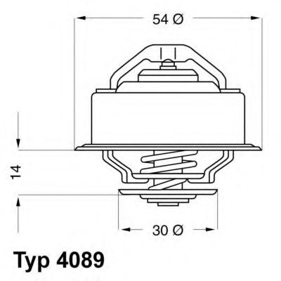 WAHLER - 4089.87D - Термостат, охлаждающая жидкость (Охлаждение)