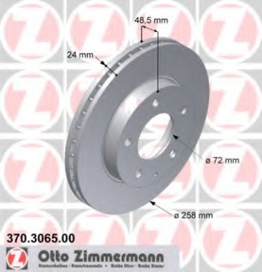 ZIMMERMANN - 370.3065.00 - Тормозной диск