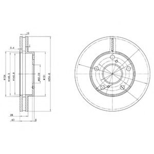 DELPHI - BG3177 - Тормозной диск (Тормозная система)