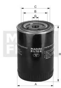 MANN-FILTER - W 7043 - Масляный фильтр (Смазывание)
