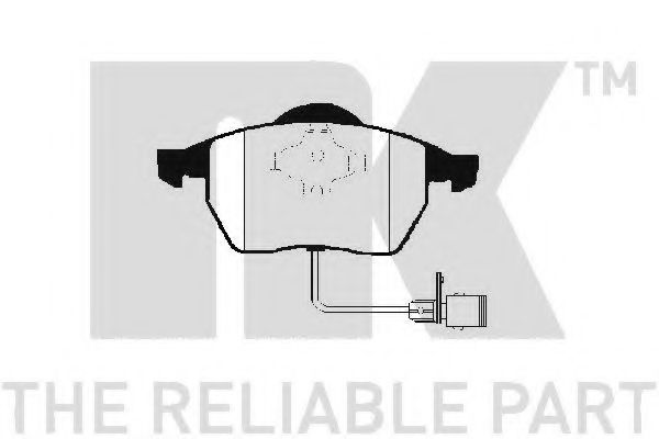 NK - 224729 - Комплект тормозных колодок, дисковый тормоз (Тормозная система)