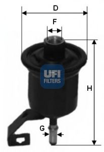 UFI - 31.776.00 - Топливный фильтр (Система подачи топлива)