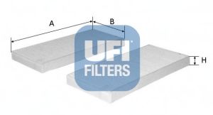 UFI - 53.154.00 - Фильтр, воздух во внутренном пространстве (Отопление / вентиляция)