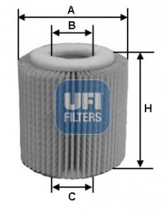 UFI - 25.150.00 - Масляный фильтр (Смазывание)