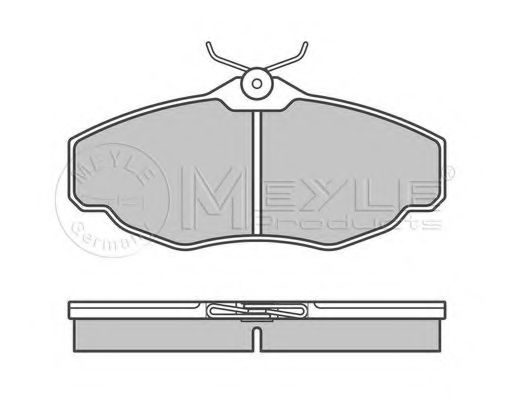 MEYLE - 025 234 5219 - Комплект тормозных колодок, дисковый тормоз (Тормозная система)