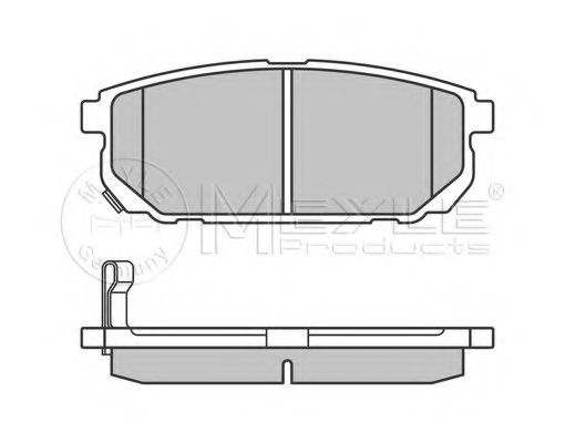 MEYLE - 025 240 5815/W - Комплект тормозных колодок, дисковый тормоз (Тормозная система)