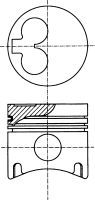 NURAL - 87-109800-10 - Поршень (Кривошипношатунный механизм)