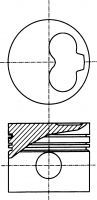 NURAL - 87-990107-40 - Поршень (Кривошипношатунный механизм)