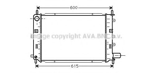 AVA QUALITY COOLING - FD2059 - Радиатор, охлаждение двигателя (Охлаждение)