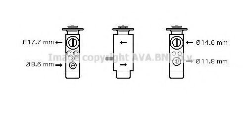 AVA QUALITY COOLING - MS1094 - Расширительный клапан, кондиционер (Кондиционер)