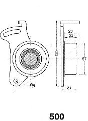 ASHIKA - 45-05-500 - Устройство для натяжения ремня, ремень ГРМ (Ременный привод)