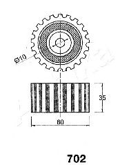 ASHIKA - 45-07-702 - Устройство для натяжения ремня, ремень ГРМ (Ременный привод)