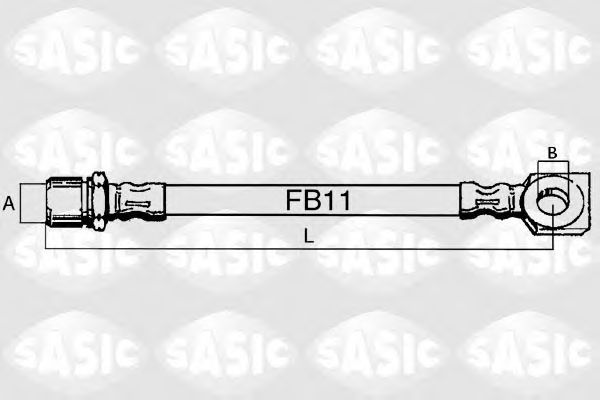 SASIC - SBH6360 - Тормозной шланг