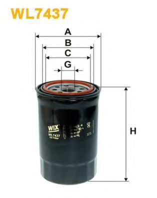 WIX FILTERS - WL7437 - Масляный фильтр (Смазывание)