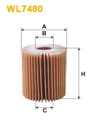 WIX FILTERS - WL7480 - Масляный фильтр (Смазывание)