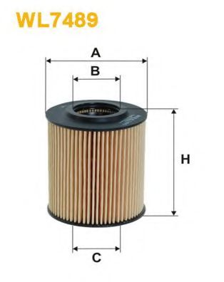 WIX FILTERS - WL7489 - Масляный фильтр (Смазывание)